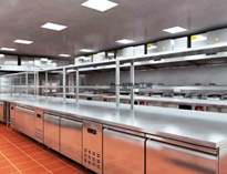 大型學校食堂廚房設(shè)備廠家告訴你商用廚房設(shè)計規(guī)范